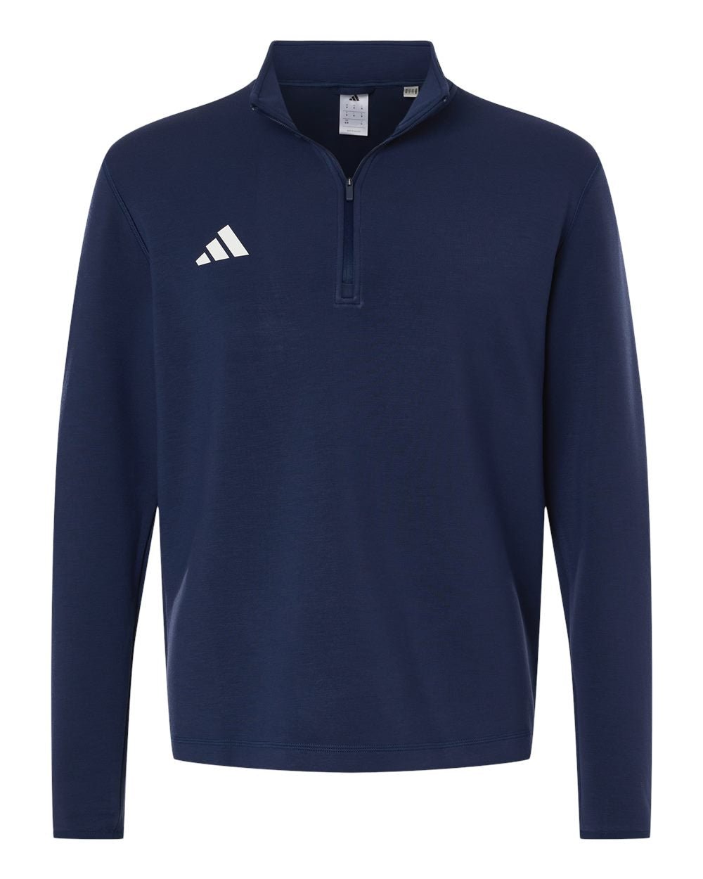 adidas Layering S / Team Navy Blue/White adidas - Men's 3-Stripes Quarter-Zip Pullover
