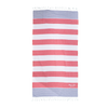 Threadfellows One Size / USA/Red Peshtemal Beach Towel Boardwalk Collection - 39" x 70"