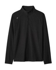 Rhone Layering S / True Black Rhone - Men's Atmosphere Midweight 1/4-Zip