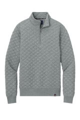 Brooks Brothers Sweaters XS / Light Shadow Grey Heather Brooks Brothers - Men's Diamond Quilt 1/4-Zip