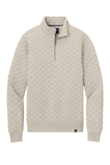 Brooks Brothers Sweaters XS / Oatmeal Heather Brooks Brothers - Men's Diamond Quilt 1/4-Zip