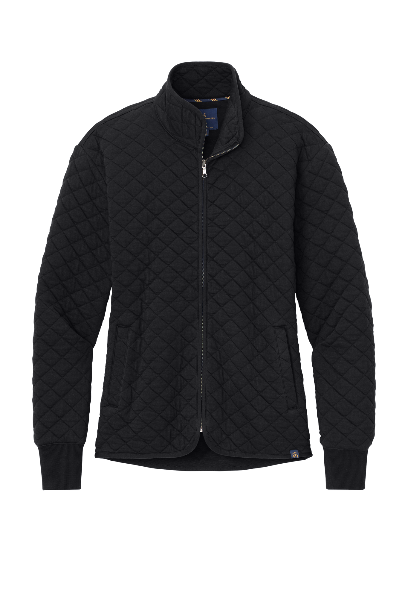 Brooks Brothers Sweaters XS / Deep Black Brooks Brothers - Women's Diamond Quilt Full-Zip