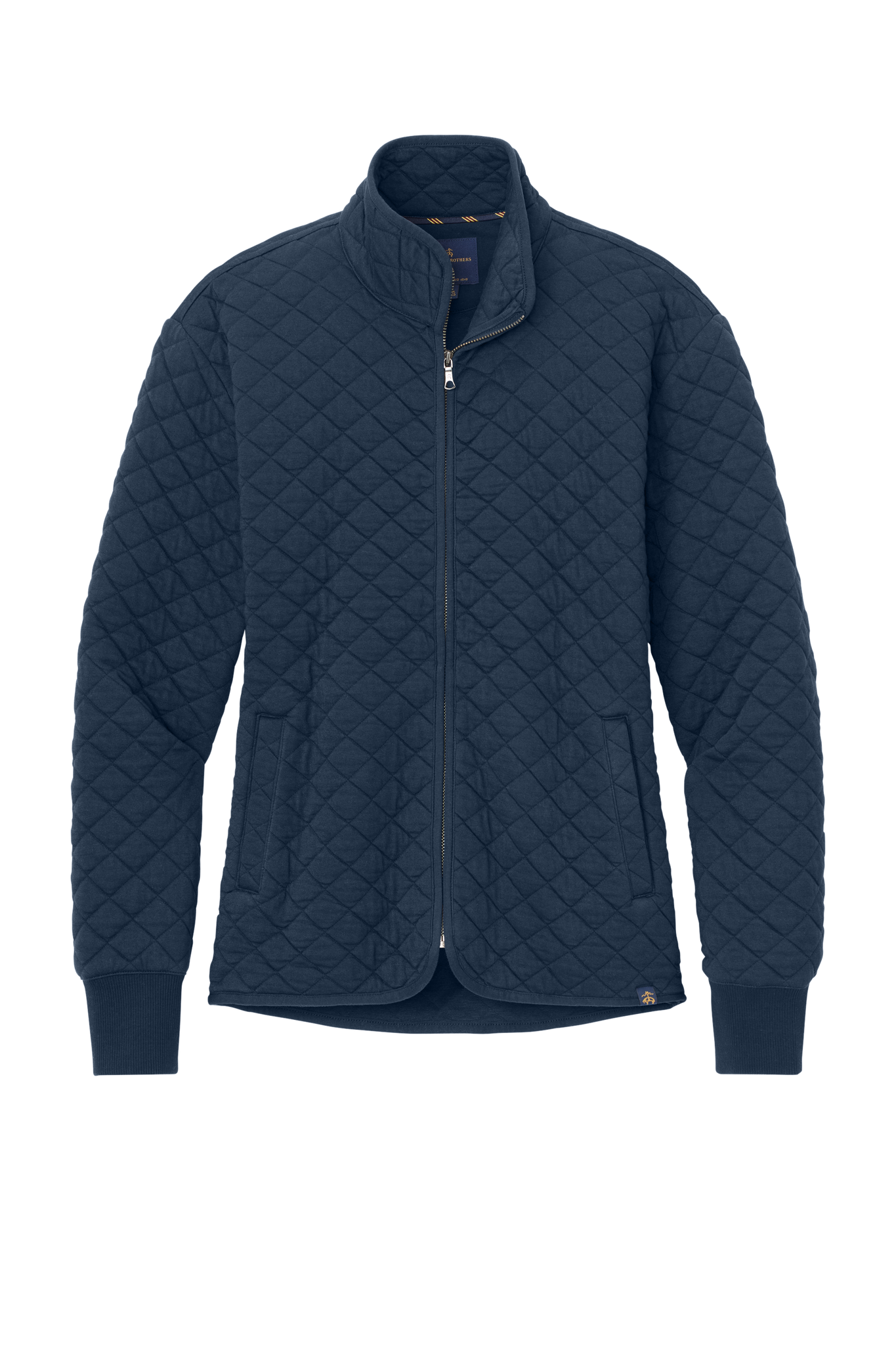 Brooks Brothers Sweaters XS / Navy Blazer Brooks Brothers - Women's Diamond Quilt Full-Zip