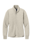 Brooks Brothers Sweaters XS / Oatmeal Heather Brooks Brothers - Women's Diamond Quilt Full-Zip