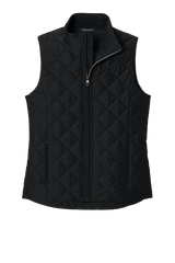 Brooks Brothers Sweaters XS / Deep Black Brooks Brothers - Women's Diamond Quilted Vest