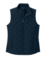 Brooks Brothers Sweaters XS / Night Navy Brooks Brothers - Women's Diamond Quilted Vest