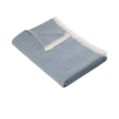 Brooks Brothers Blankets & Towels One Size / Compass Blue/Parchment Brooks Brothers - Coastal Throw