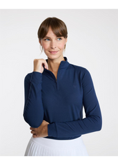 Bad Birdie Layering XS / Dark Navy Bad Birdie - Women's Velocity 1/4-Zip Pullover