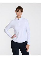 Bad Birdie Layering XS / Brilliant White Bad Birdie - Women's Velocity 1/4-Zip Pullover