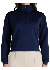 Bad Birdie Layering XS / Dark Navy Bad Birdie - Women's At Ease Quarter-Zip