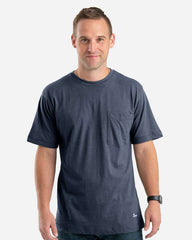 Berne T-Shirts S / Space Blue Berne - Men's Performance Short Sleeve Pocket Tee
