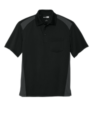 CornerStone Workwear Only XS / Black/Charcoal CornerStone - Men's Select Snag-Proof Two Way Colorblock Pocket Polo