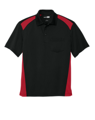 CornerStone Workwear Only XS / Black/Red CornerStone - Men's Select Snag-Proof Two Way Colorblock Pocket Polo