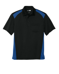 CornerStone Workwear Only XS / Black/Royal CornerStone - Men's Select Snag-Proof Two Way Colorblock Pocket Polo