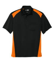 CornerStone Workwear Only XS / Black/Shock Orange CornerStone - Men's Select Snag-Proof Two Way Colorblock Pocket Polo