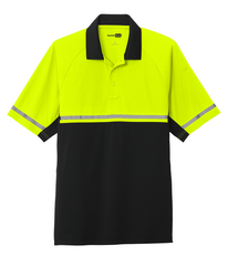 CornerStone Workwear Only Safety Yellow/Black / XS CornerStone - Men's Select Lightweight Snag-Proof Enhanced Visibility Polo