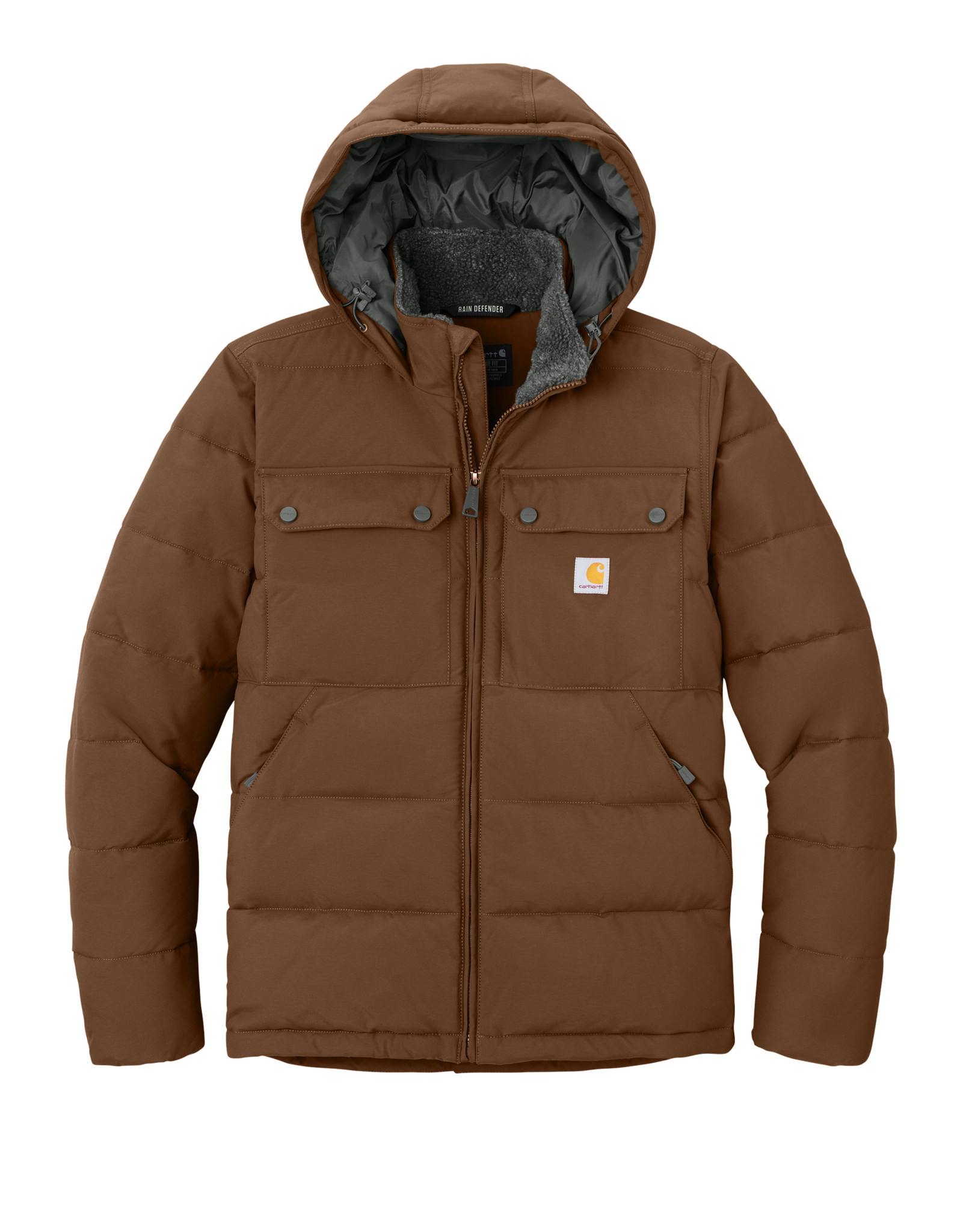 Carhartt Outerwear S / Red Duck Brown Carhartt - Men's Montana Insulated Hooded Jacket