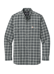 Carhartt Woven Shirts S / Plaid Steel Navy Carhartt - Men's Rugged Flex® Plaid Long Sleeve Shirt