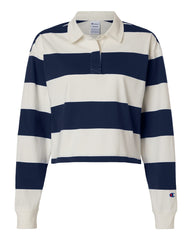Champion Polos XS / Athletic Navy/Cream Champion - Women's Mid-Length Rugby Polo