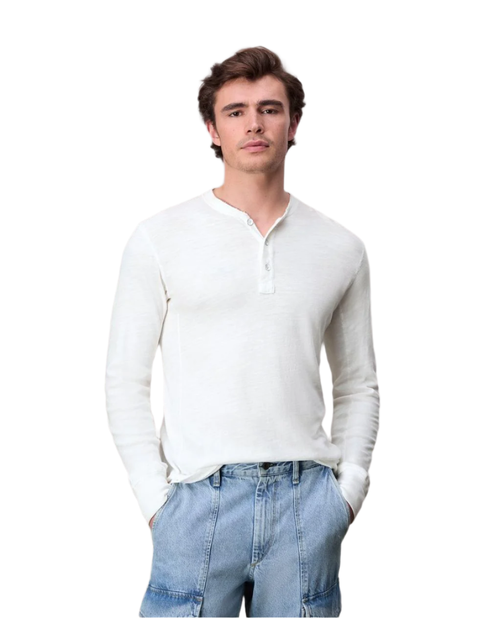 rag & bone T-shirts XS / White rag & bone - Men's Classic Henley