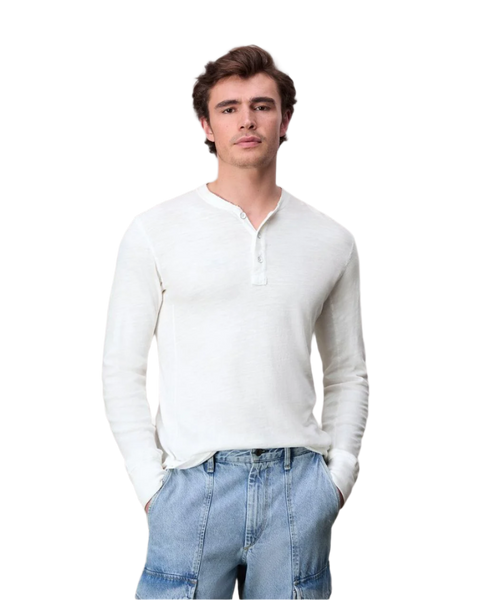 rag & bone T-shirts XS / White rag & bone - Men's Classic Henley