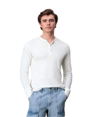 rag & bone T-shirts XS / White rag & bone - Men's Classic Henley