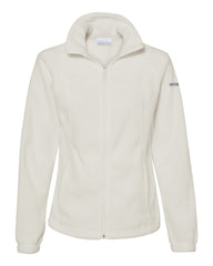 Columbia Fleece XS / Chalk Columbia - Women's Benton Springs™ Full-Zip Fleece Jacket (Sleeve Logo)