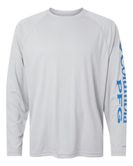 Columbia T-Shirts S / Cool Grey/Vivid Blue Columbia - Men's PFG Terminal Tackle™ Long Sleeve Shirt (Sleeve Logo)