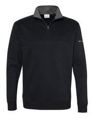 Columbia Layering S / Black Columbia - Men's Hart Mountain™ Half-Zip Sweatshirt (Sleeve Logo)