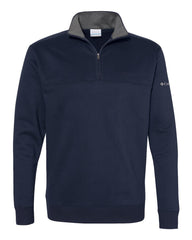 Columbia Layering S / Collegiate Navy Columbia - Men's Hart Mountain™ Half-Zip Sweatshirt (Sleeve Logo)