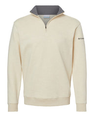 Columbia Layering S / Oatmeal Heather Columbia - Men's Hart Mountain™ Half-Zip Sweatshirt (Sleeve Logo)