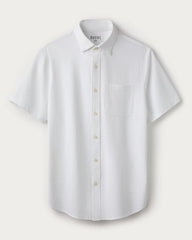 Rhone Woven Shirts S / White Rhone - Men's Commuter Seersucker Short Sleeve Shirt