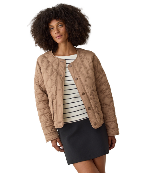 Marine Layer Outerwear XS / Caramel Marine Layer - Women's Marina Quilted Liner Jacket