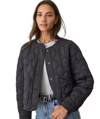 Marine Layer Outerwear XS / Black Marine Layer - Women's Marina Quilted Liner Jacket