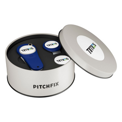 Pitchfix Golf Accessories One Size / Blue Pitchfix - Original 2.0 Golf Divot Repair Tool Deluxe Gift Set w/ Hat Clip