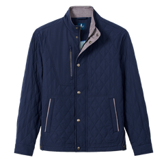 Johnnie-O Outerwear S / Navy Johnnie-O - Juno Quilted Snap Jacket