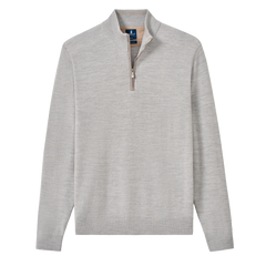 Johnnie-O Sweaters S / Light Grey Johnnie-O - Raynor Merino 1/4-Zip Sweater