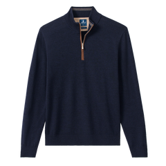 Johnnie-O Sweaters S / Navy Johnnie-O - Raynor Merino 1/4-Zip Sweater