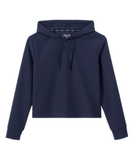 Johnnie-O Sweatshirts XS / Navy Johnnie-O - Women's Hoppin Ribbed Knit Performance Hoodie