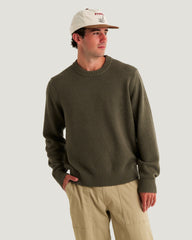 Free Fly Sweaters S / Smokey Olive Free Fly - Men's Coastloom Crew Sweater