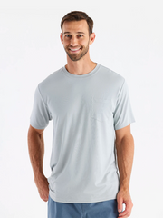 Free Fly T-shirts S / Heather Aspen Grey Free Fly - Men's Bamboo Flex Pocket Tee
