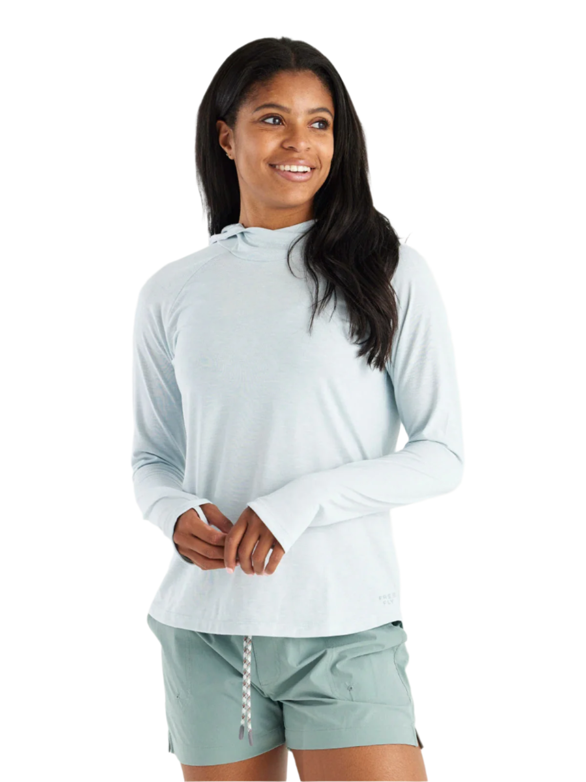 Free Fly T-shirts XS / Heather Bay Blue Free Fly - Women's Elevate Hoodie