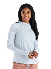Free Fly T-shirts XS / Heather Tide Pool Free Fly - Women's Elevate Hoodie