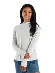Free Fly T-shirts XS / Heather Sandstone Free Fly - Women's Elevate Hoodie