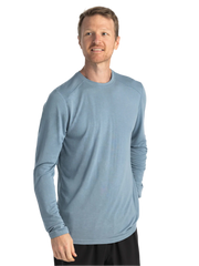 Free Fly T-shirts S / Blue Fog Free Fly - Men's Bamboo Lightweight Long Sleeve