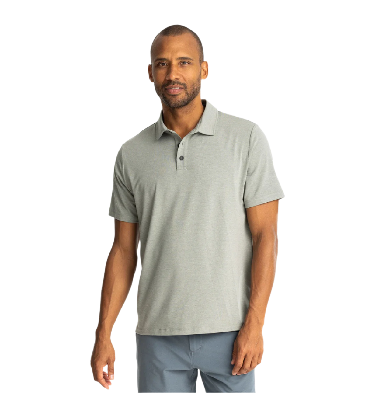 Free Fly Polos S / Heather Agave Green Free Fly - Men's Bamboo Flex Polo II