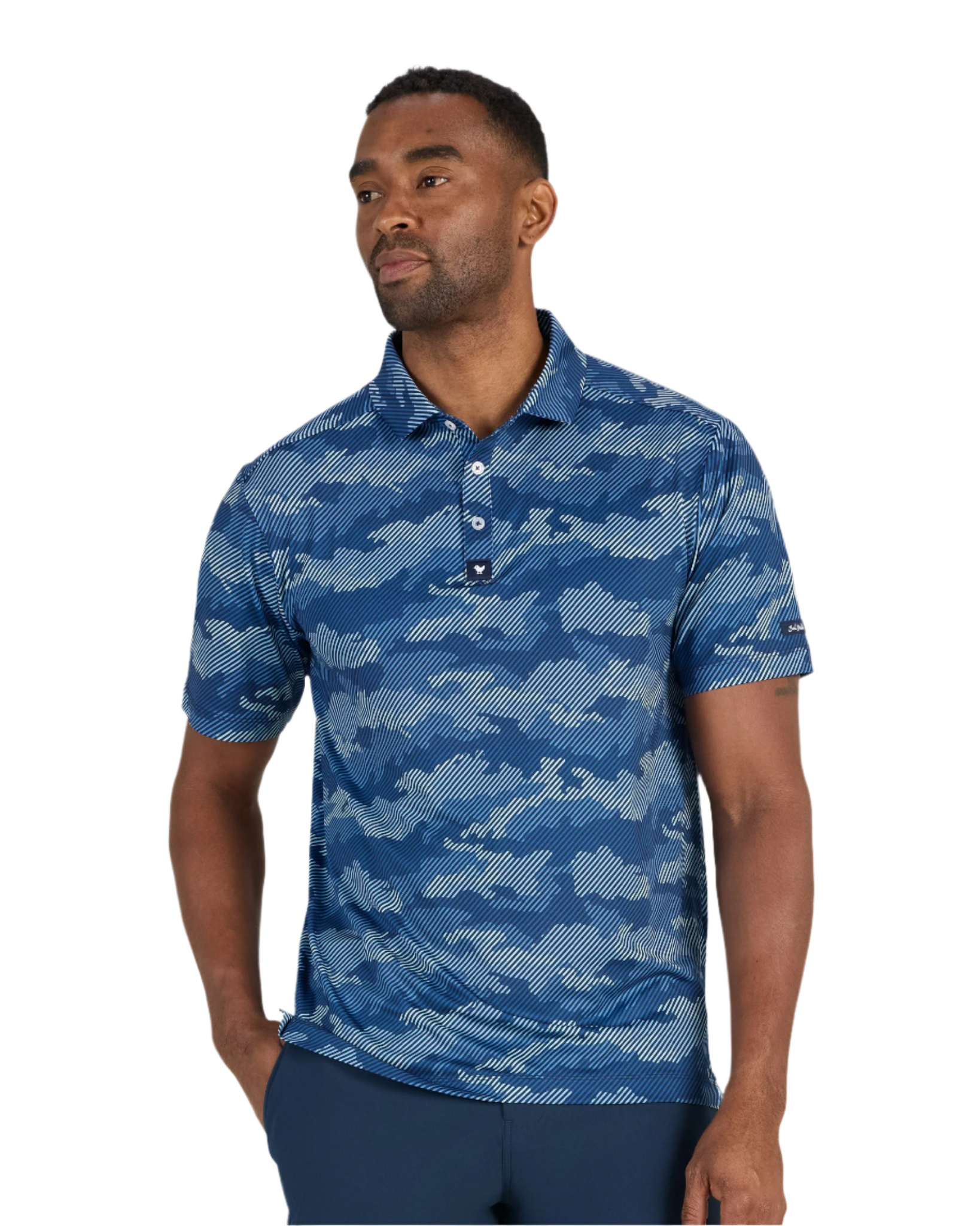 Bad Birdie Polos S / Frostbit Azure Bad Birdie - Men's Frostbite Azure Polo