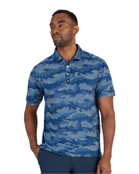 Bad Birdie Polos S / Frostbit Azure Bad Birdie - Men's Frostbite Azure Polo