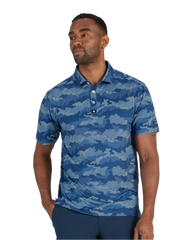 Bad Birdie Polos S / Frostbit Azure Bad Birdie - Men's Frostbite Azure Polo