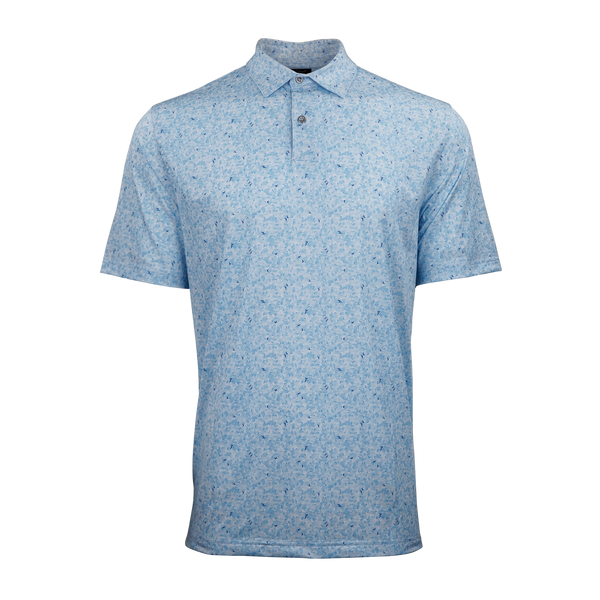 Greg Norman Polos S / Cloud Greg Norman - Men's Scattered Shark Tail Polo